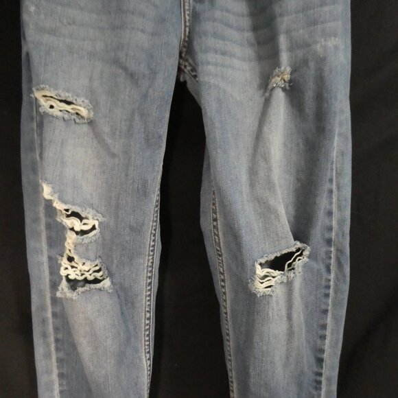 CANIFA JEANS | size 29 | Faded Blue Distressed Cotton Denim Jeans - Picture 7 of 15